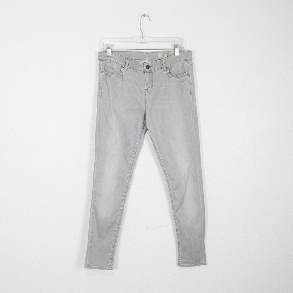 All Saints Y2K ASHBY Low Rise Skinny Jeans in Gray size 32w